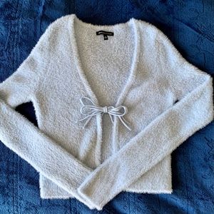 [NWOT] kendal & kylie blue fuzzy cardigan